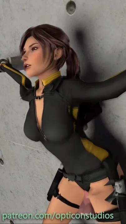 404px x 716px - Lara Croft Tomb Raider Underworld Wetsuit Shackled Fucking Massive Dildo