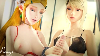 Zelda Samus Aran Porn - Animated] Samus & Zelda 3D porn compilation
