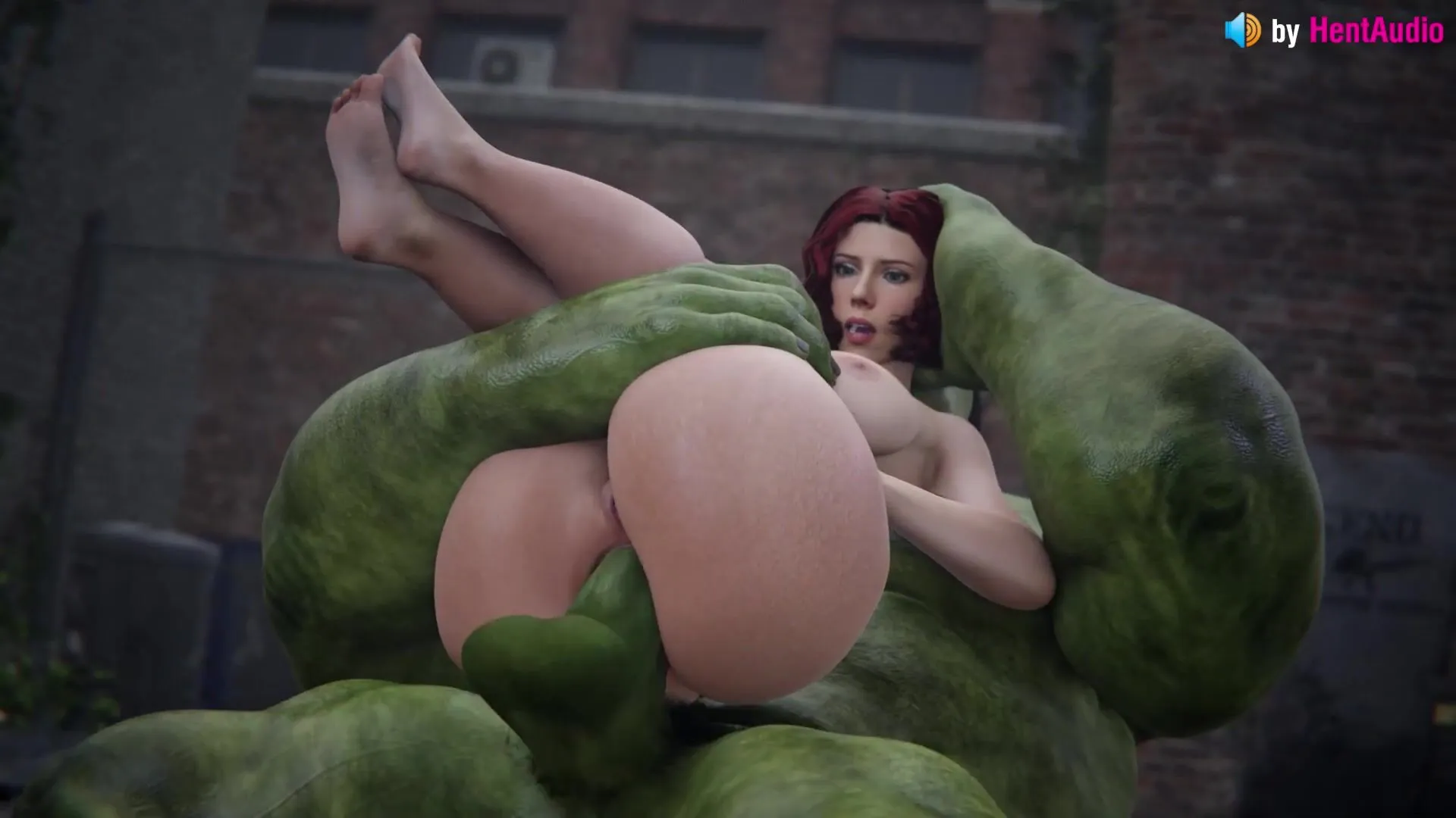 1920px x 1080px - Black Widow anal stretch by Hulk massive cock (Marvel Avengers 3d animation  loop with sound)