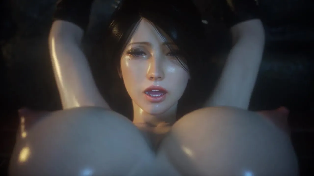 Бугимен-монстр трахает грудастую блондинку в ванной. 3D секс - порно видео